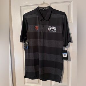 Black Chicago Bears Dri Fit Polo | Men’s Medium